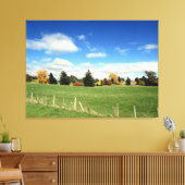 landschapstrips boerderij canvas afdruk (Insitu (Woonkamer))