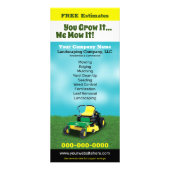 Landschapsverzorging Kaart gras snijrek (Voorkant)