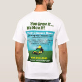 Landschapsverzorging T-shirt (Achterkant)