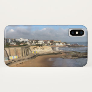 Landschapszicht op stranden bij Broadstairs. iPhone X Hoesje