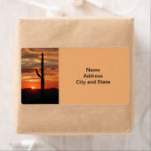 Landschapszonsondergang Arizona Etiket (Insitu)