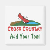 Landschotel over land loopt © Custom Magnet Magneet (Voorkant)