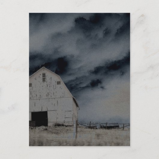 Landschuur Briefkaart (Voorkant)