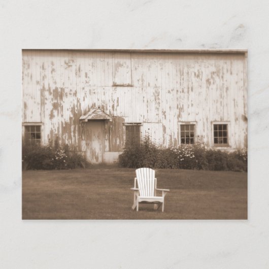 Landschuur Briefkaart (Voorkant)