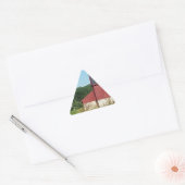 Landschuur Driehoek Sticker (Envelop)