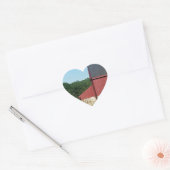 Landschuur Hart Sticker (Envelop)