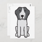Landseer Dog Cartoon Briefkaart (Voorkant / Achterkant)