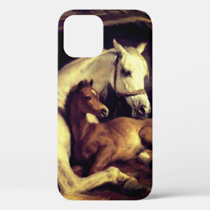 Landseer Horses iPhone 12 Hoesje