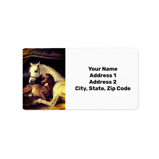 Landseer Horses Etiket (Voorkant)