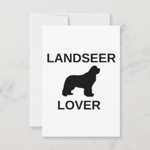landseer liefhebber bedankkaart