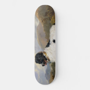 Landseer Newfoundland Dog (zwart en wit dier) Skateboard