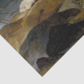 Landseer Newfoundland Dog (zwart en wit dier) Tissuepapier (Detail)