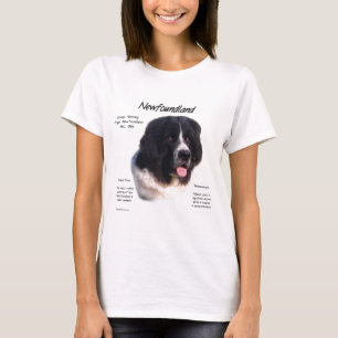 Landseer Newfoundland Geschiedenis; Ik hou van New T-shirt