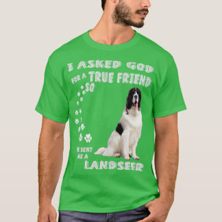 Landseer Newfoundland Saying Mom Dad Print, Newfie T-shirt
