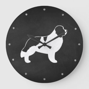 Landseer Newfoundland Silhouette Grote Klok