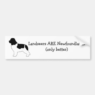Landseurs zijn Newfoundland. Bumpersticker