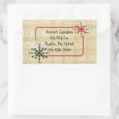 Landsneeuwvlokken Aangepaste Sticker (Tas)