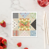  landstijl Evening Star Quilt Pattern Servetten (Insitu)