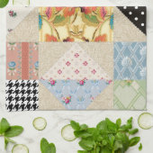  landstijl Evening Star Quilt Pattern Theedoek (Gevouwen)