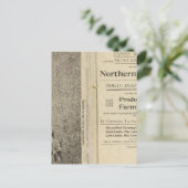 Landsubsidie van North Dakota Briefkaart (Staand voorkant)