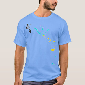 Landvlag Bahama's Geografie T-shirt
