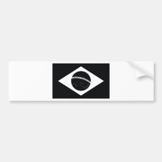 Landvlag van Black Brazilië Bumpersticker