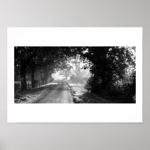 Landweg in Cheshire Poster