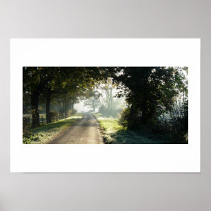 Landweg in Cheshire Poster