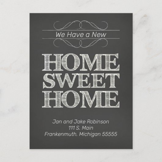 Landwijziging van adresaankondiging briefkaart (Voorkant)