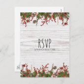 Landwintervakantiebessen en -bonnen feestdagenkaart (Voorkant / Achterkant)