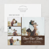 Landzijde bijtende bruiloft sparen het Briefkaart  (Voorkant / Achterkant)