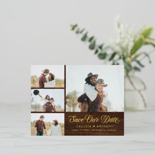 Landzijde FOLIE Robuuste opslaan Briefkaart datum (Staand Voorkant)