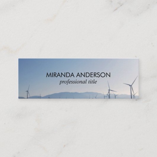 Landzijde windmolens mini visitekaartje (Voorkant)