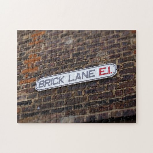Lane en brique - Londres - Signe de rue - Puzzle (Horizontal)