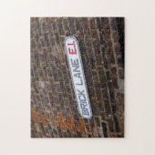 Lane en brique - Londres - Signe de rue - Puzzle (Vertical)