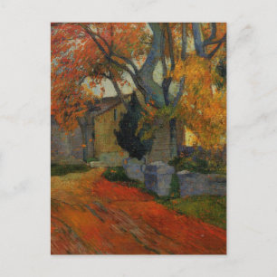 Lane in Alchamps Arles door Paul Gauguin Briefkaart