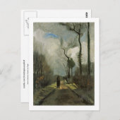 Lane in de herfst, Vincent van Gogh Briefkaart (Voorkant / Achterkant)
