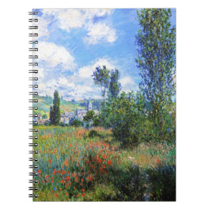 Lane in de papavervelden Saint-Martin-Claude Monet Notitieboek