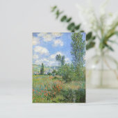 Lane in de Poppy Fields - Claude Monet Briefkaart (Staand voorkant)