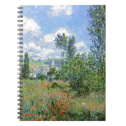 Lane in de Poppy Fields - Claude Monet Notitieboek (Voorkant)