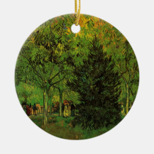 Lane in Public Garden, Arles van Vincent van Gogh Keramisch Ornament