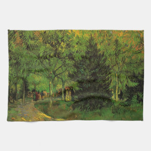 Lane in Public Garden, Arles van Vincent van Gogh Theedoek