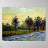 Lane in Voyer d'Argenson Park door Vincent van Gog Poster (Voorkant)
