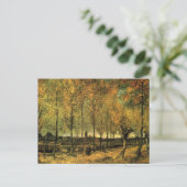 Lane met Poplars van Vincent van Gogh Briefkaart (Staand voorkant)