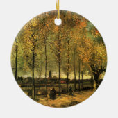 Lane met Poplars van Vincent van Gogh Keramisch Ornament (Achterkant)