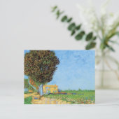 Lane Near Arles van Vincent van Gogh Briefkaart (Staand voorkant)