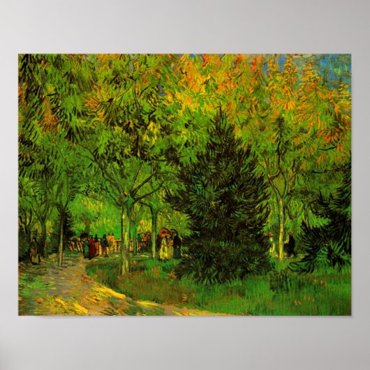 Lane Public Garden Arles Van Gogh Fine Art Poster (Voorkant)