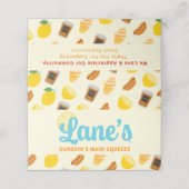 Lane's Lemonade Loyalty Kaart (Buitenkant ongevouwen)