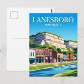 Lanesboro Minnesota Briefkaart (Voorkant / Achterkant)