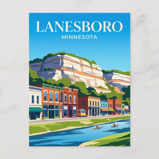 Lanesboro Minnesota Briefkaart (Voorkant)